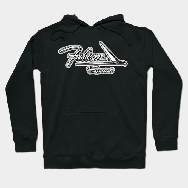 Ford Falcon Sprint Emblem - Logo Hoodie by Wilcox PhotoArt